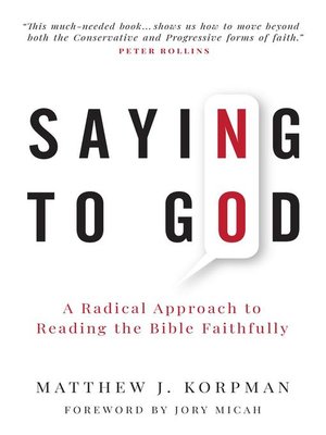cover image of Saying No to God